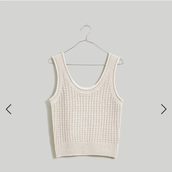 Madewell Textured-Stitch Sweater Tank - Picture 2 of 4